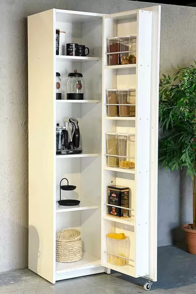 Однодверный продуктовый шкаф  см белый