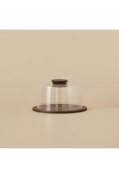 Nora Wooden Cake Dome Natural ( cm)
