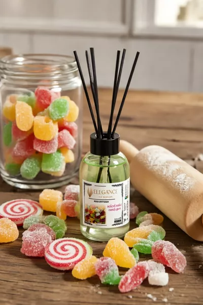 Özel Fiyat - Şekerli Sakız Reed Diffuser Bambu Çubuklu Oda Kokusu ( ML)