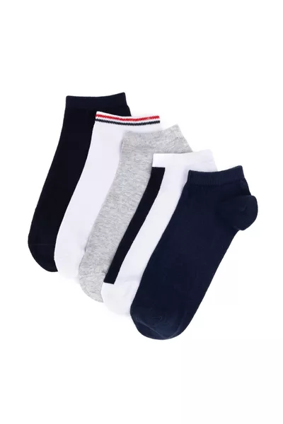 U.S. Polo Assn. Donkerblauwe Heren Sneakersokken 5-PACK