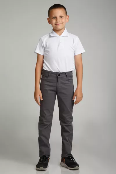 Spor Model Füme Likralı Canvas Okul Pantolon