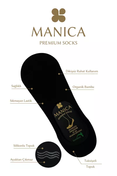 Мужские носки Bambu Babet, 6 пар - черные