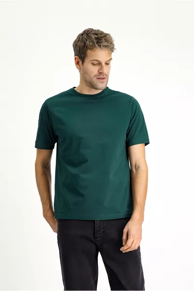 Bisiklet Yaka Regular Fit Süprem Pamuk Tişört