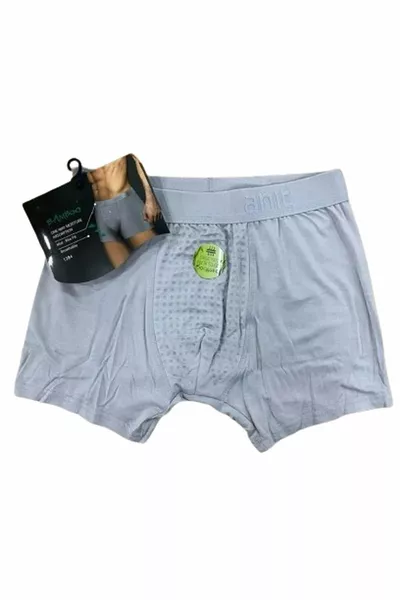 بوكسر رجالي منقوش من الخيزران مع ليكرا 