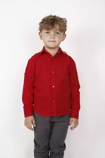Camicia scolastica a maniche lunghe per bambino, per spettacoli del  Aprile e del  Ottobre