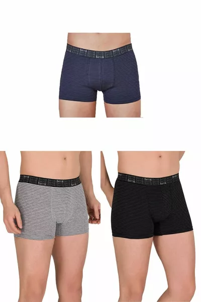 Мужские черные боксеры в полоску, 6 штук, разноцветные