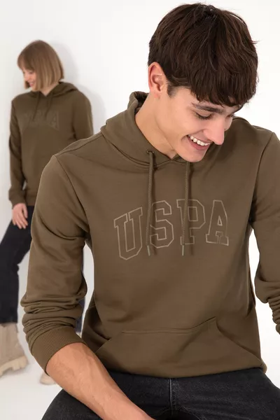 Men's Khaki Basic Sweatshirt 