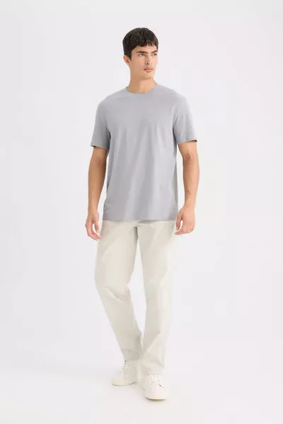 Maglietta Basic a Manica Corta Girocollo New Regular Fit % Cotone SP