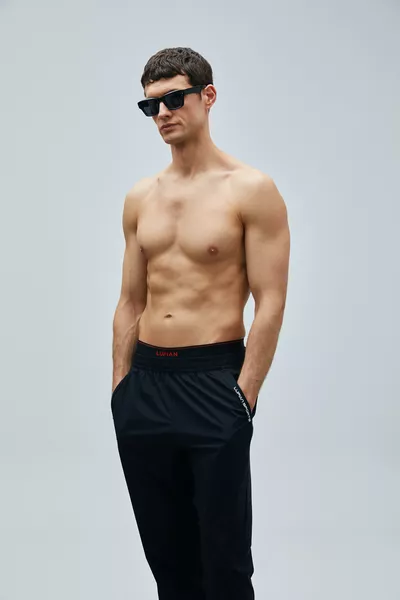 Мъжки памучен боксер Gloria, черен