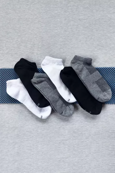 Unterwäsche Netzstrick Unisex 6er Pack Sneaker-Socken 