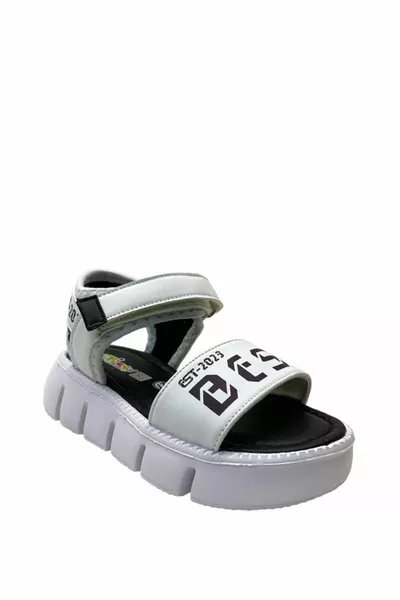  Sandales Blanc/Noir Fille