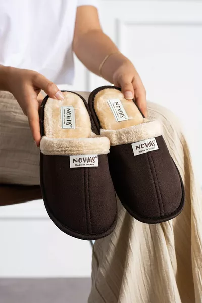 Unisex Soft Sole Fluffy Hot Lined Home Garden Bundle Dowry Slippers