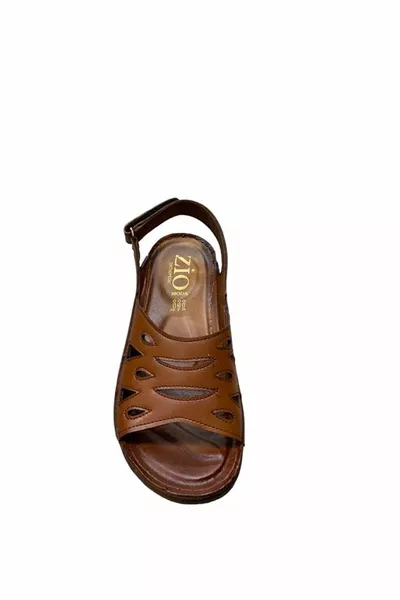 Zomersandalen met gewatteerde hak voor dames