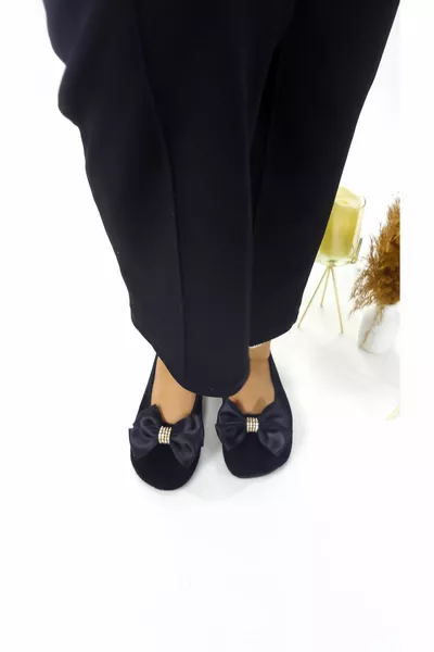 Fancy Velvet House, Hajj, Umrah Babeti, Gift, Daily Ballet Flats, Feathered Ballet Flats, Panduf, Booties, Show Kitty Kitty