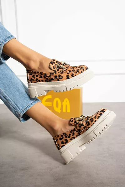 نسائي ليوبارد ( المجد ) مشبك التفاصيل أحذية LEOFER