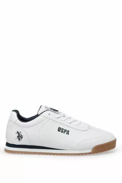 U.S. Polo Assn. الأزرق الداكن عارضة كاملة تناسب العظام الرجال أحذية رياضية عارضة