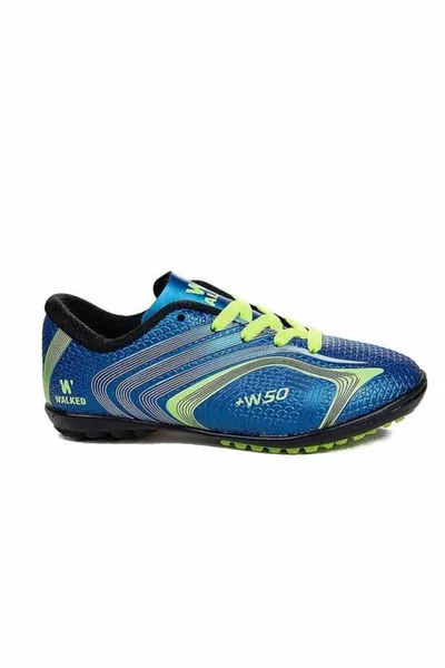  Heren Voetbalschoenen met studs Blauw Geel 