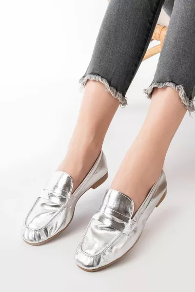  Silver Casual ballerina's voor dames