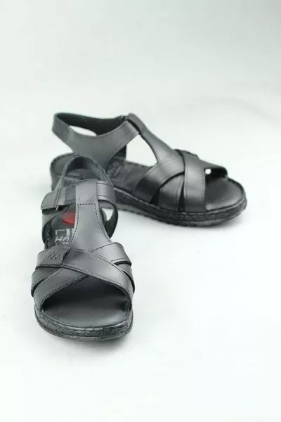 Dr.Pabucchi Haffaf  Echtleder Comfort Gel Heel Sandalen Damen