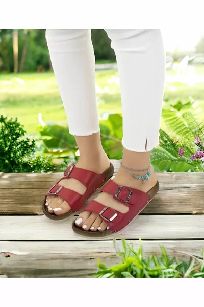 Женские ортопедические повседневные тапочки черные повседневные праздничные морские пляжные тапочки со стильной пряжкой