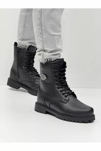 أحذية بريدية سوداء استخدام غير رسمي غير رسمي بريدي تكتيكي