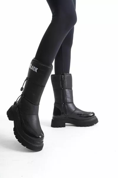 Дамски снежни ботуши на платформа на ток