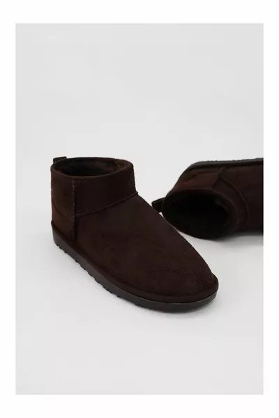 أحذية ثلجية من جلد الغزال (ميني) أحذية نسائية