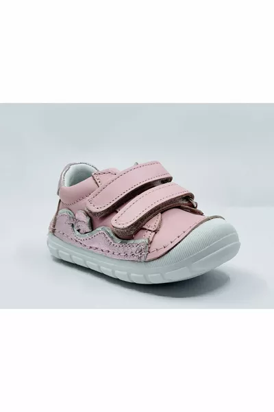 Chaussures de premier pas extra soft fille en cuir et semelle anatomique
