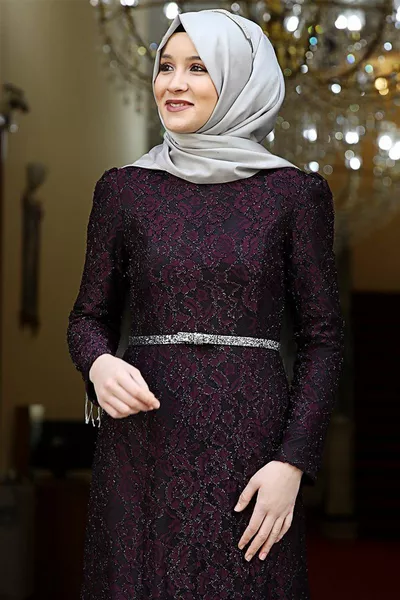 Hayal Evening Dress Purple