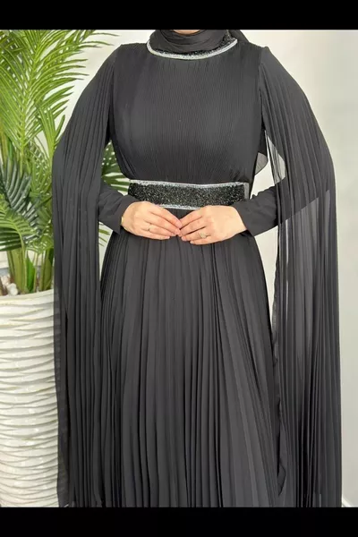 Вечерна рокля Шеввал черна