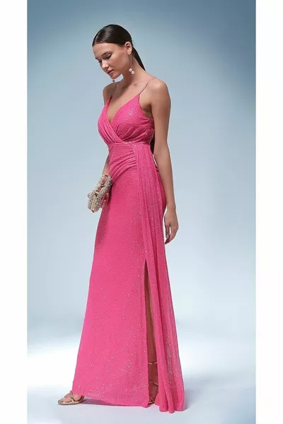 فستان سهرة الترتر