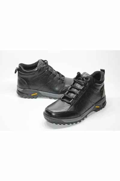 جلد طبيعي غير قابل للانزلاق وحيد الرباط متابعة الرجال الرحلات أحذية الشتاء