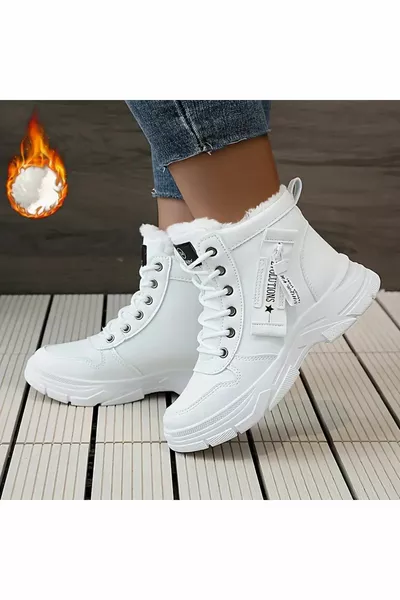 الجانب سستة الصوف اصطف أحذية الثلج الحرارية