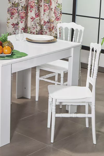 Кухненски стол Home 4 броя - бял