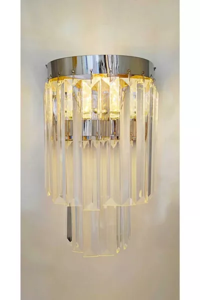 Batterij Decoratieve Luxe Wandlamp Zilver Model Decoratieve Touw LED Wandlamp
