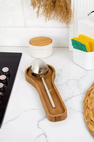 Kaşıklık Yatay Kaşıklık Kepçe Altığı Kaşık Kepçe Altlığı Düzenleyici Organizer