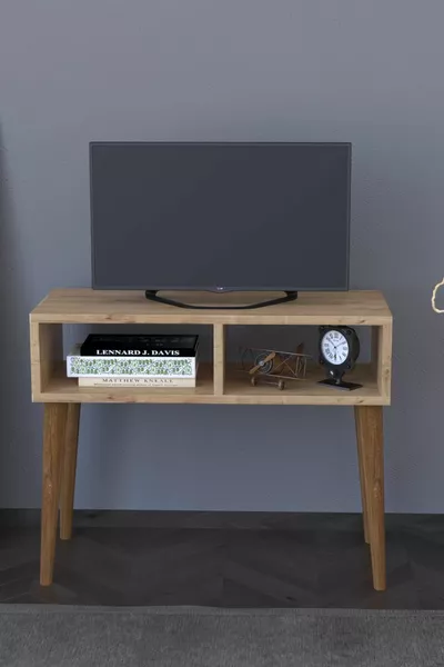 Retro TV Stand Unit - Oak