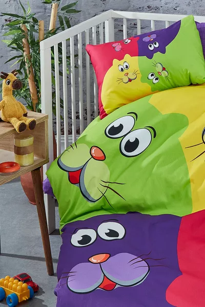 طقم لحاف أطفال من القطن ثلاثي الأبعاد مطبوع رقميًا