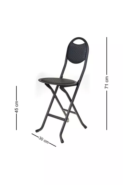 Black Folding Portable Chair