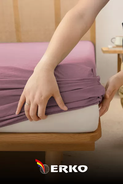 % памучен трикотажен чаршаф с ластик, едноспален и двуспален, всички размери