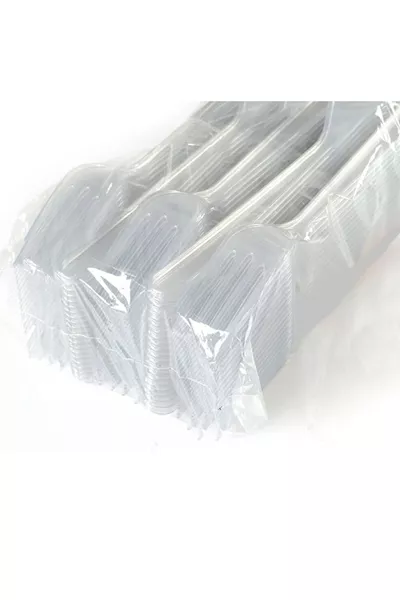 Forchette di plastica resistenti di lusso  pezzi