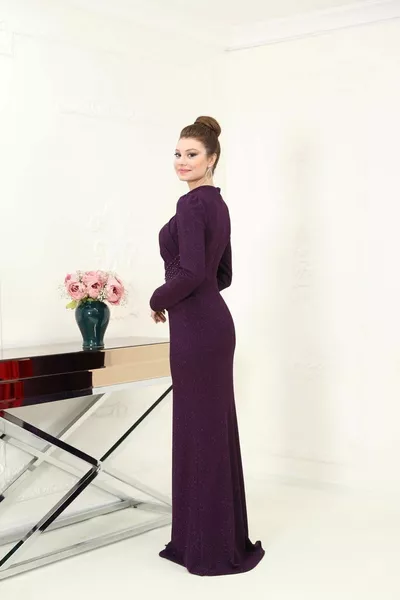 Hijab Evening Dress Purple