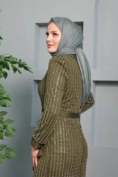 Вечерна рокля Nihan - каки