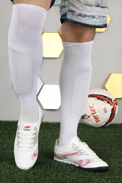  Astroturf Scarpe da calcio da uomo bianco - rosso