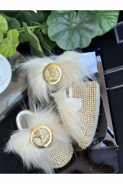 Luxury Brand Fashion Metal Brooch Crystal Stone Feathered Baby Girl Design Shoes Booties Headband