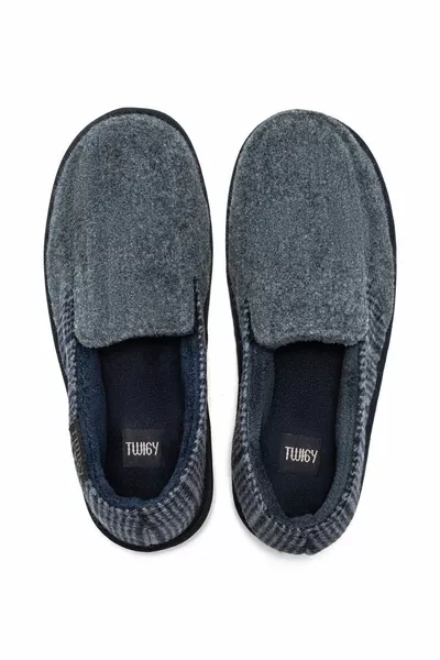 Niko Мужская домашняя обувь темно-синего цвета /