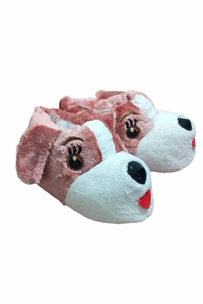 Plush Animal Figure Dog Panduf Dog Plush Pink