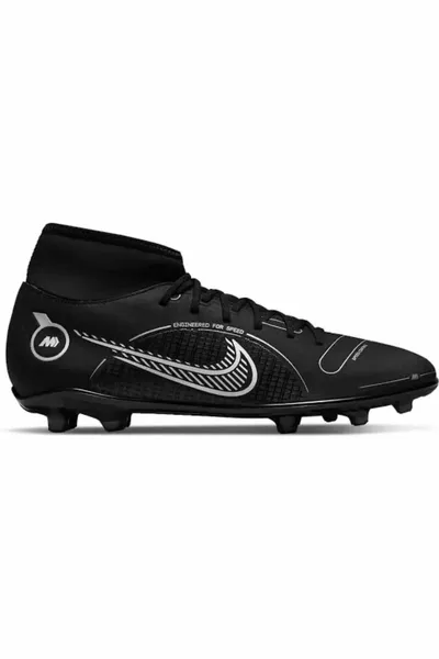 Mercurial Superfly 8 Club Fg-Mg футболни обувки Мъжки чорапи Многоетажни черни футболни обувки