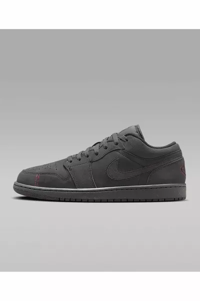 Air Jordan 1 Low SE Craft Dunkle Rauchgrau Varsity Rote Sneaker