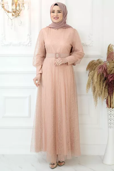 Ecrin Вечерна рокля Сьомга